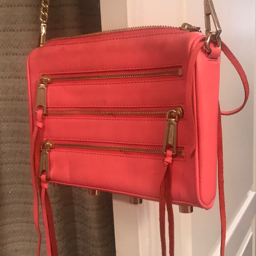 Rebecca Minkoff cross body hot pink bag